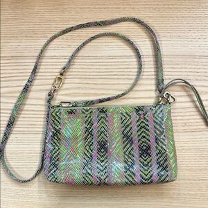 Multicolor Snakeskin Pattern HOBO Crossbody Bag